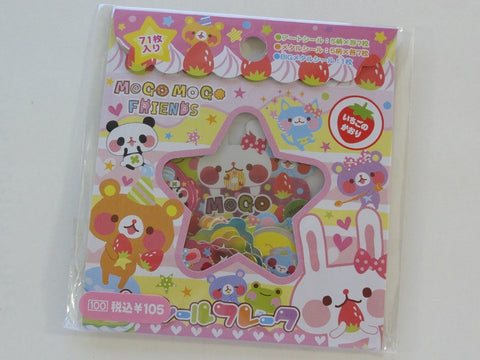 Cute Kawaii Kamio Mogo Mogo Animal Friends Stickers Sack - Vintage