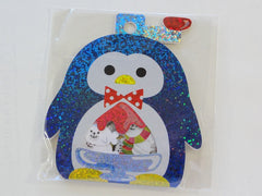 Cute Kawaii Q-Lia Penguin and Bear Stickers Sack