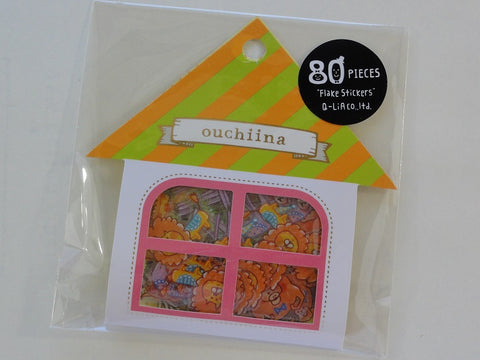 Cute Kawaii Q-Lia Ouchiina Safari Zoo Animals Stickers Flake Sack