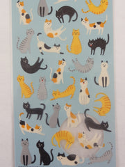 Cute Kawaii Mind Wave Cat Sticker Sheet - for Journal Planner Craft Scrapbook Notebook Organizer