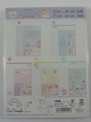 Cute Kawaii Crux Perfect Day Unicorn Letter Set Pack - Stationery Writing Paper Penpal