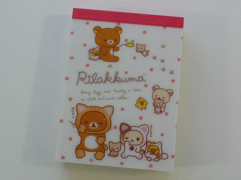 Cute Kawaii San-X Rilakkuma Cat Mini Notepad / Memo Pad - E