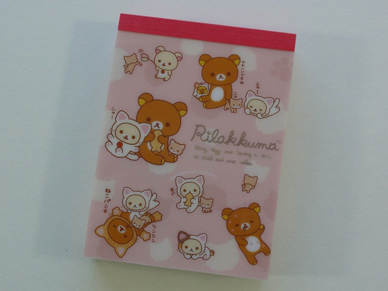 Cute Kawaii San-X Rilakkuma Cat Mini Notepad / Memo Pad - F