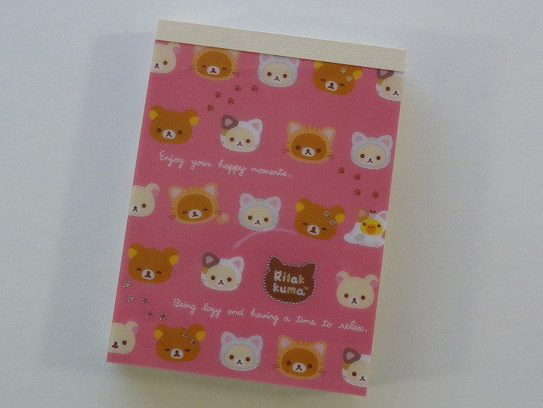 Cute Kawaii San-X Rilakkuma Cat Mini Notepad / Memo Pad - H