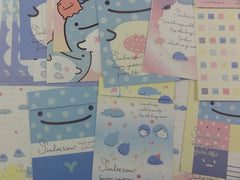 Cute Kawaii San-X Jinbesan Whale Letter Writing Paper + Envelope Theme Stationery Set