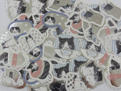 Cute Kawaii Cat Kitten Flake Stickers Sack - Shinzi Katoh Japan - for Journal Agenda Planner Scrapbooking Craft