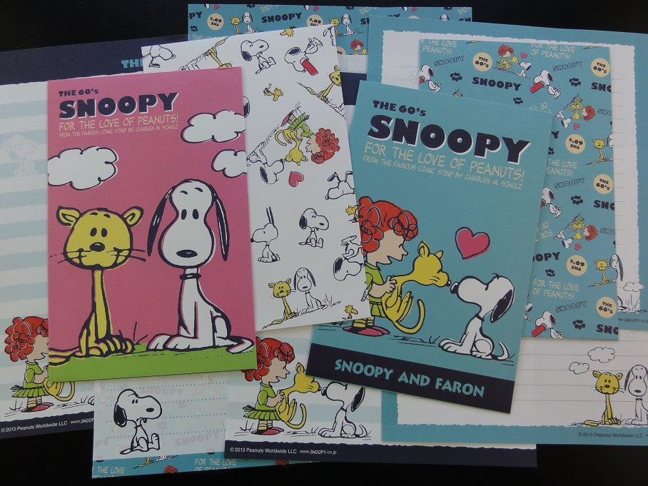 z Peanuts Snoopy Letter Sets Stationery Paper - M