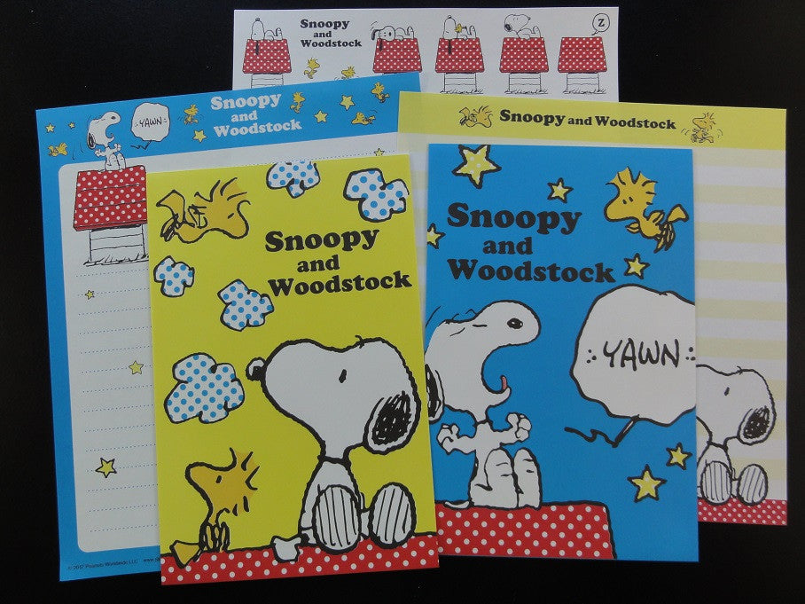 Peanuts Snoopy Letter Sets Stationery Paper - K