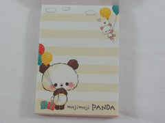 Cute Kawaii Crux Moji Panda Balloons Mini Notepad / Memo Pad - Stationery Design Writing Collection