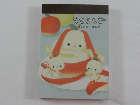 Cute Kawaii Crux Apple Rabbit Mini Notepad / Memo Pad - Stationery Designer Paper Collection