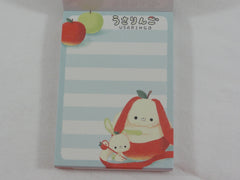 Cute Kawaii Crux Apple Rabbit Mini Notepad / Memo Pad - Stationery Designer Paper Collection