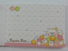 Kawaii Cute Crux Popcorn Bear Mini Notepad / Memo Pad - B