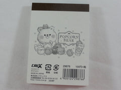 Kawaii Cute Crux Popcorn Bear Mini Notepad / Memo Pad - C