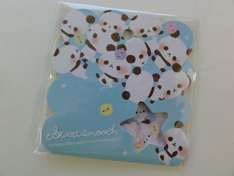 Cute Kawaii Q-Lia Sweet Smooch Panda Stickers Flake Sack