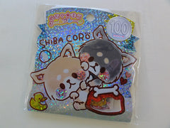 Cute Kawaii Kamio Shiba Coro Dog Puppy Flake Stickers Sack