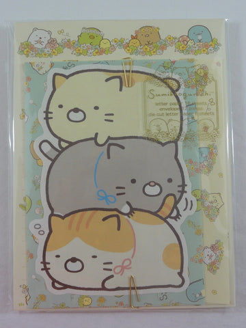 Cute Kawaii San-X Sumikko Gurashi Spring Field of Flowers Letter Set Pack - Stationery Writing Paper Envelope Penpal Rare Collectible