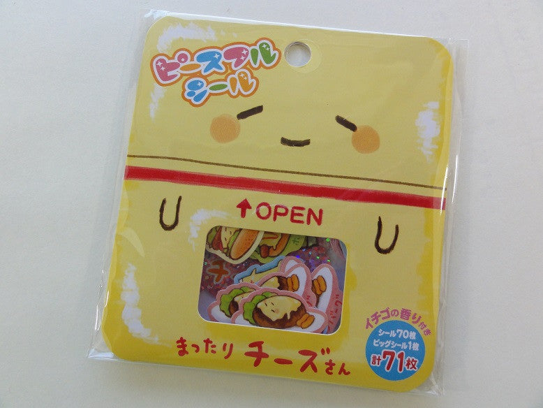 Cute Kawaii Mind Wave Cheese Flake Stickers Sack