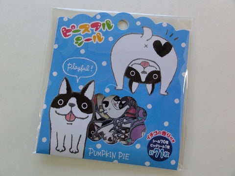 Cute Kawaii Mind Wave Pumpkin Pie Flake Stickers Sack