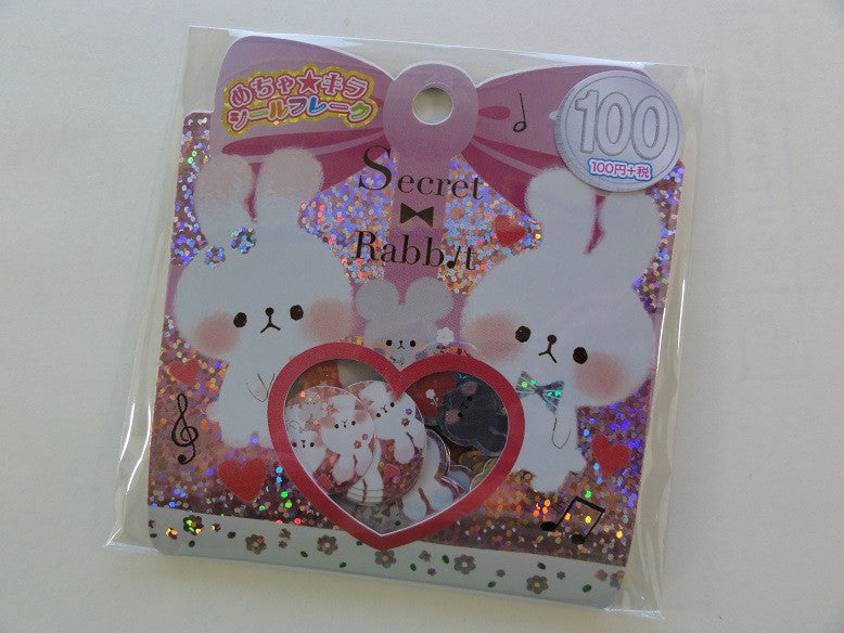 Cute Kawaii Kamio Secret Rabbit Stickers Flake Sack - A