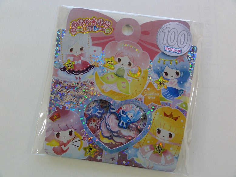 Cute Kawaii Kamio Princess Girl Flake Stickers Sack