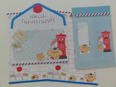 Cute Kawaii Crux Hamu Hamu Town Hamster Mini Letter Sets - A - Rare