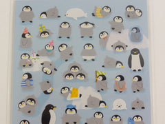 Cute Kawaii Mind Wave Penguin Sticker Sheet - for Journal Planner Craft