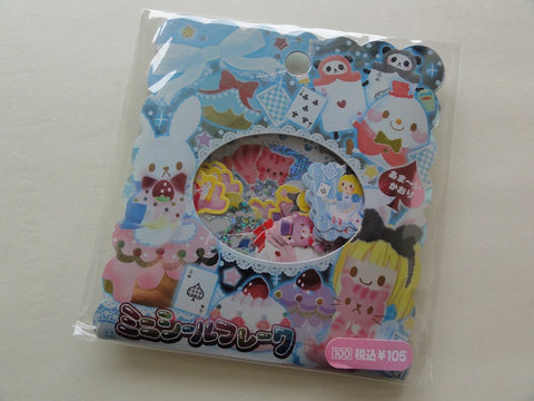 z Cute Kawaii Alice Fairy Tale Story Flake Stickers Sack - Vintage