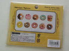 Cute Kawaii Sweet Donuts Photo Flake Stickers Sack