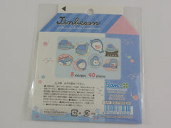 Cute Kawaii San-X Jinbesan Flake Stickers Sack - Collectible for Journal Agenda Planner Craft Scrapbook