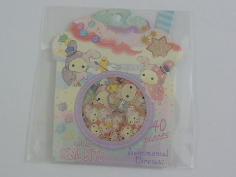 Cute Kawaii San-X Sentimental Circus Flake Stickers Sack - Collectible for Journal Agenda Planner Craft Scrapbook