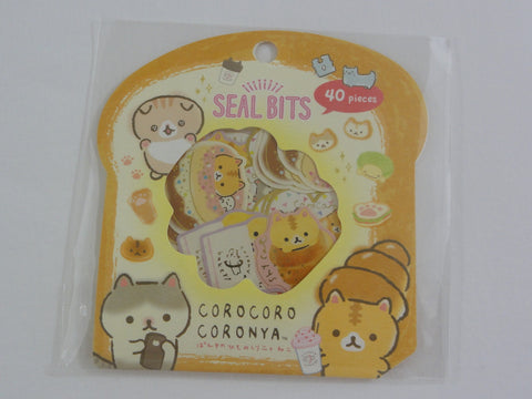Cute Kawaii San-X CorocorocoroNya Cat Flake Stickers Sack - C - Collectible for Journal Agenda Planner Craft Scrapbook