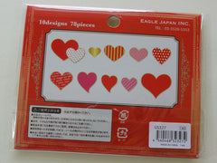 Cute Kawaii Hearts Love Flake Stickers Sack - B