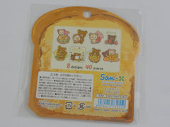 Cute Kawaii San-X Rilakkuma Flake Stickers Sack - Bread - Collectible for Journal Agenda Planner Craft Scrapbook