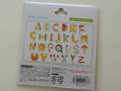Cute Kawaii Q-Lia Alphabet Food Theme Sticker Flakes Sack