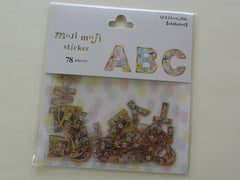 Cute Kawaii Q-Lia Alphabet Flower Theme Sticker Flakes Sack