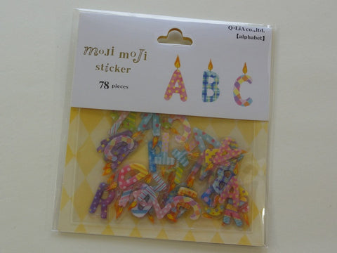 Cute Kawaii Q-Lia Alphabet Birthday Candle Design Sticker Flakes Sack