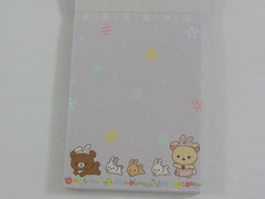 Cute Kawaii San-X Rilakkuma Bear Rabbit Mini Notepad / Memo Pad - A - Stationery Writing Message