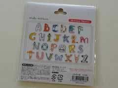 z Cute Kawaii Q-Lia Alphabet Animal Design Sticker Flakes Sack