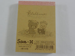 Cute Kawaii San-X Rilakkuma Bear Rabbit Mini Notepad / Memo Pad - D - Stationery Writing Message