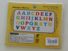 Cute Kawaii Alphabet Flake Stickers Sack