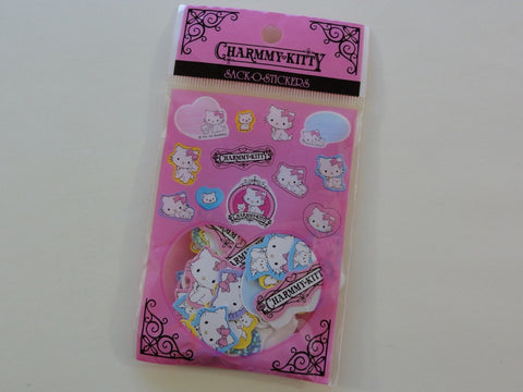 Cute Kawaii Sanrio Charmmy Kitty Sack-O-Stickers Flake Sticker Sack - Vintage Collectible