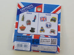 Cute Kawaii Mind Wave London Travel Flake Stickers Sack