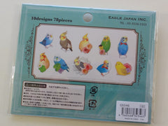 z Cute Kawaii Birds Photo Flake Stickers Sack