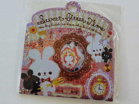 Cute Kawaii Q-Lia Sweet Bitter Time Rabbit Bunny Stickers Flake Sack - Vintage