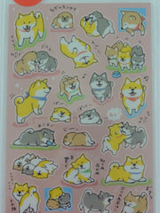 Cute Kawaii Mind Wave Dogs Puppies Sticker Sheet - for Journal Planner Craft Organizer Agenda Schedule