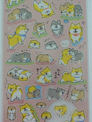 Cute Kawaii Mind Wave Dogs Puppies Sticker Sheet - for Journal Planner Craft Organizer Agenda Schedule