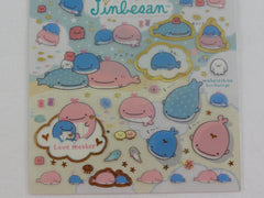 Cute Kawaii San-X Jinbesan Whale Sticker Sheet 2019 - H - for Planner Journal Scrapbook Craft