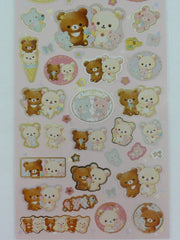 Cute Kawaii San-X Korilakkuma Chairoikoguma Happy Ice Cream Sticker Sheet 2019 - B - for Planner Journal Scrapbook Craft