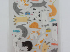 Cute Kawaii Daiso Cat Kitten Sticker Sheet - 2 sheets - for Journal Planner Craft Organizer