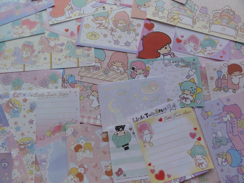 Cute Kawaii Little Twin Stars Paper Memo Note Set